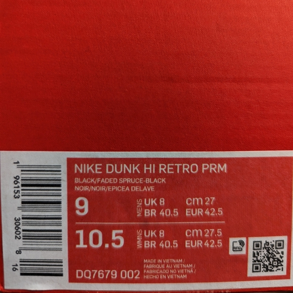 NIKE DUNK HI RETRO PRM - Picture 7 of 7